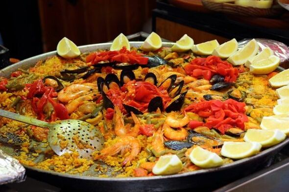 seafood pilaf for Mediterranean food